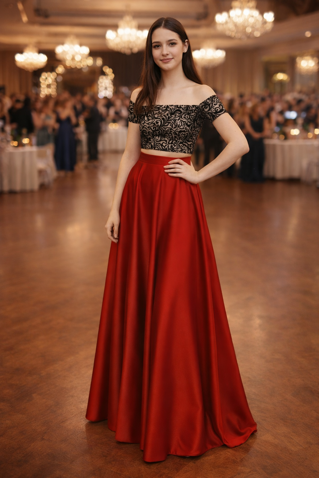 šaty oblečené na AI postavě 