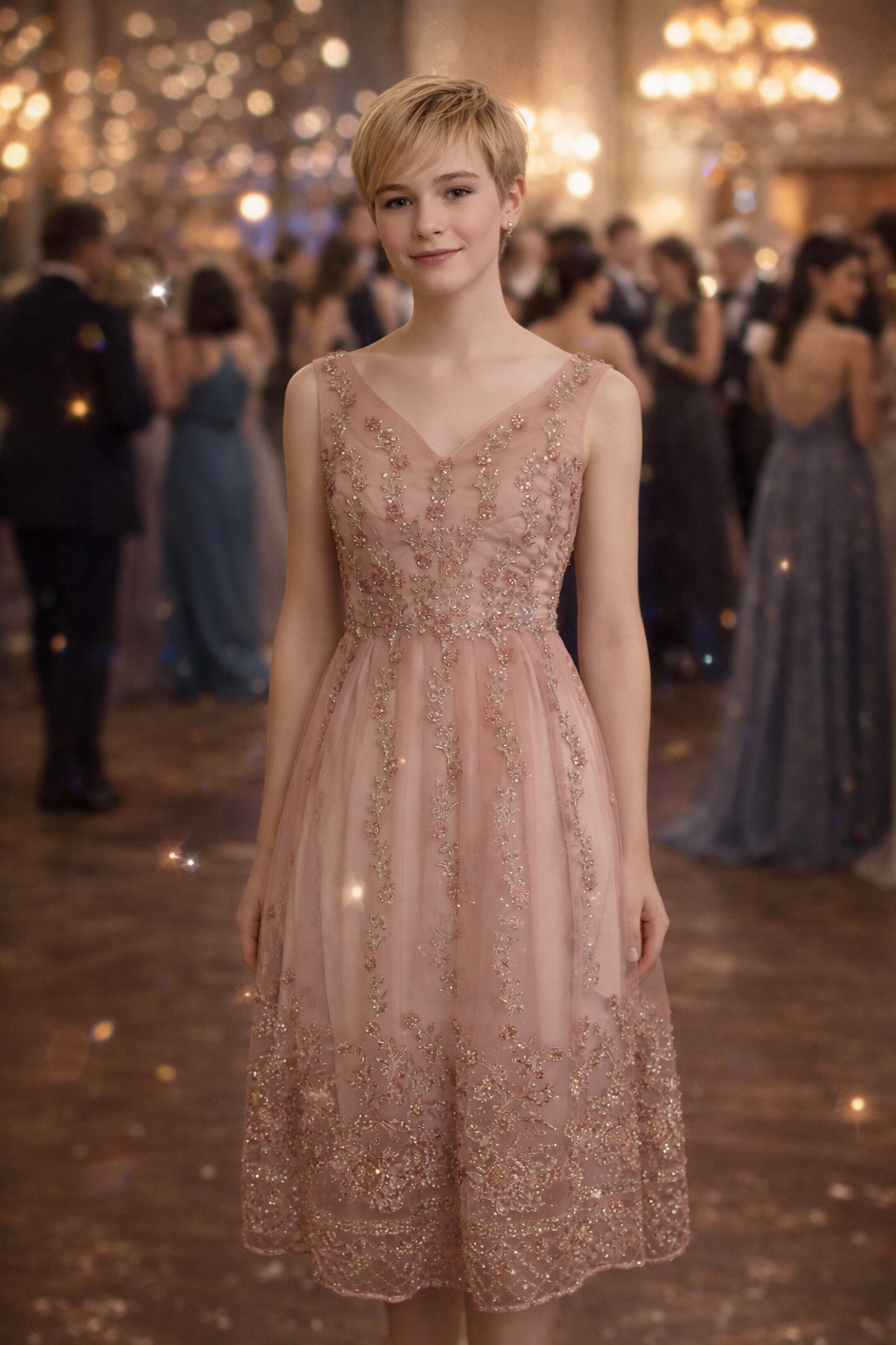 šaty oblečené na AI postavě 