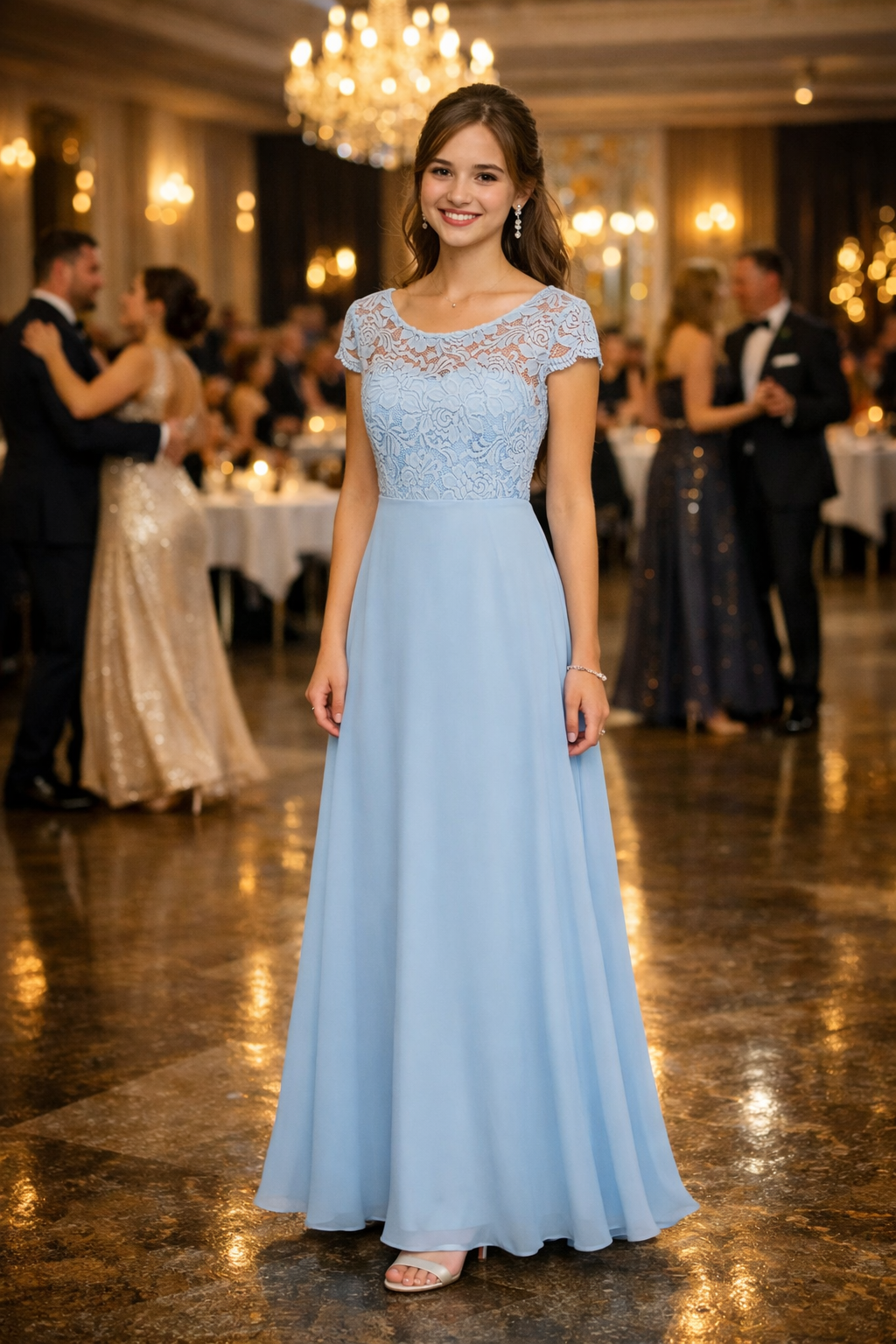 šaty oblečené na AI postavě 