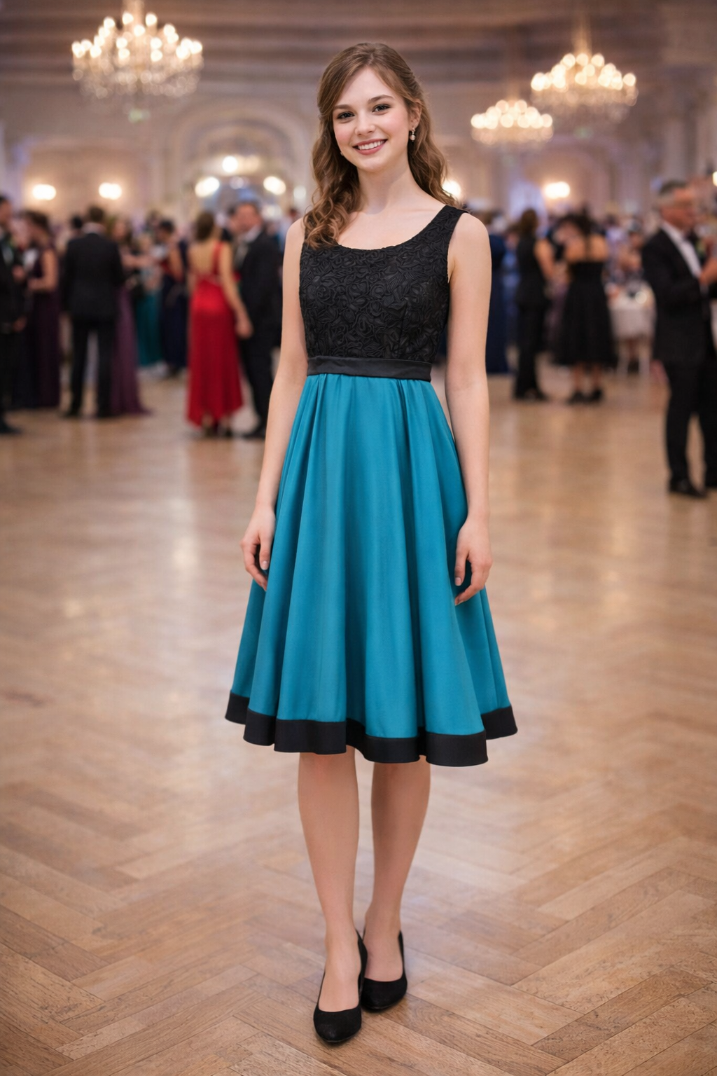 šaty oblečené na AI postavě 